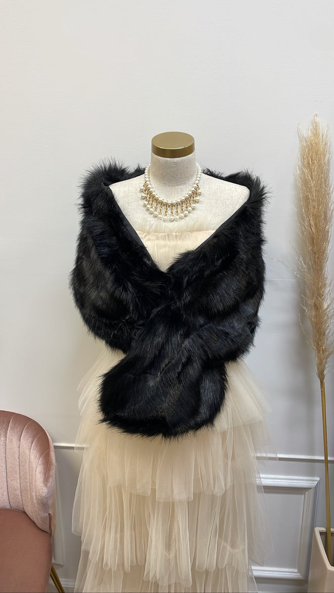 FAUX MINK SHAWL â Mrs. Blush