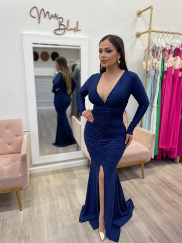 DANITZA COUTURE DRESS- NAVY