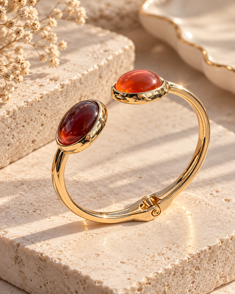 AMBER GLOW CUFF BRACELET