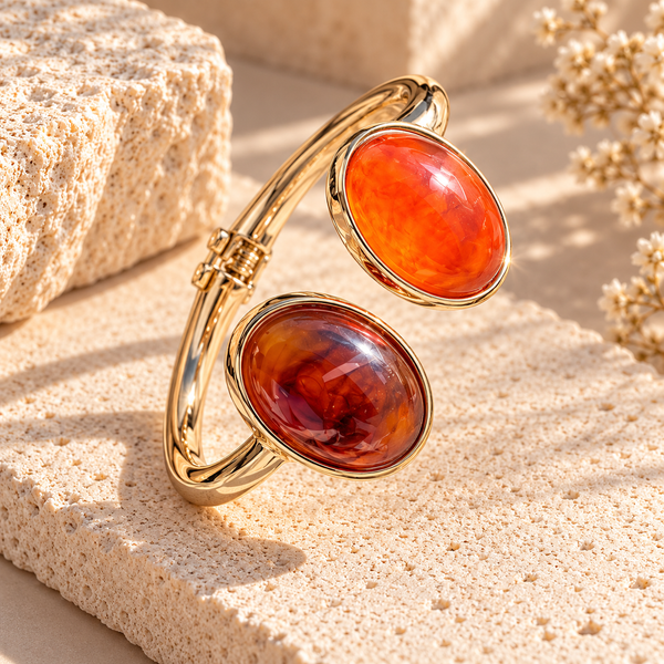 AMBER GLOW CUFF BRACELET