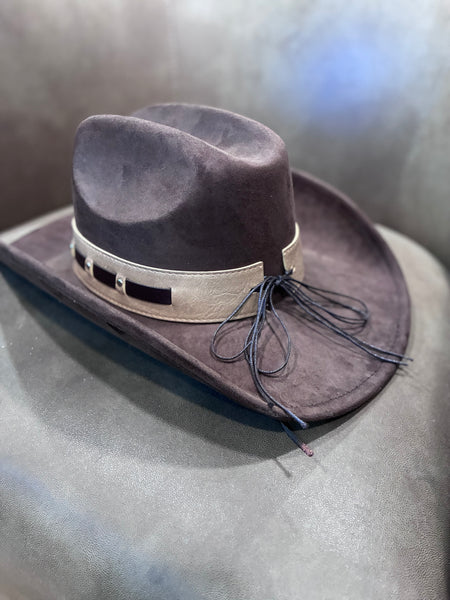 RODEO NIGHTS WESTERN HAT- CHOCOLATE