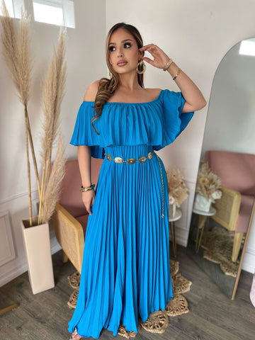 JASMINE RESORT DRESS- TURQUOISE