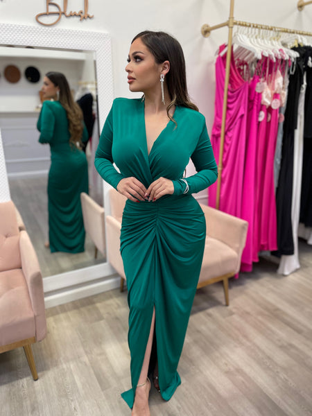 ELIZA COUTURE DRESS- GREEN