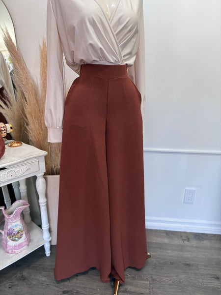 WIDE LEG DRESS PANTS