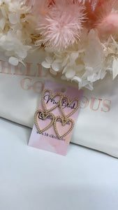 PERLA HEART EARRINGS