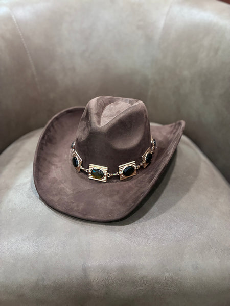 THE SIENNA WESTERN HAT-BROWN