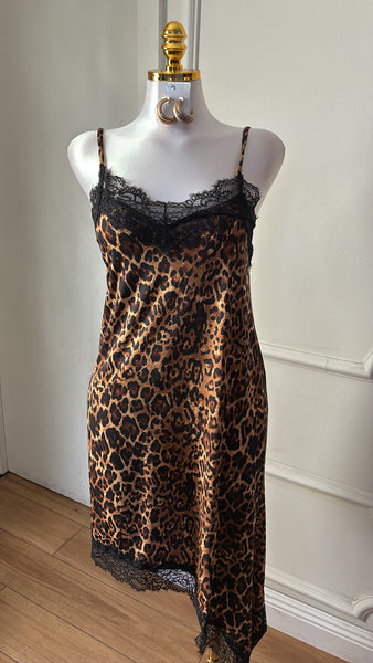 LEOPARD AFFAIR MIDI DRESS