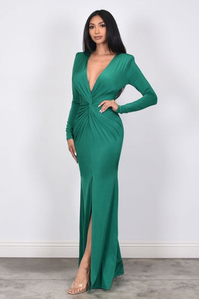 AMARI COUTURE DRESS-GREEN