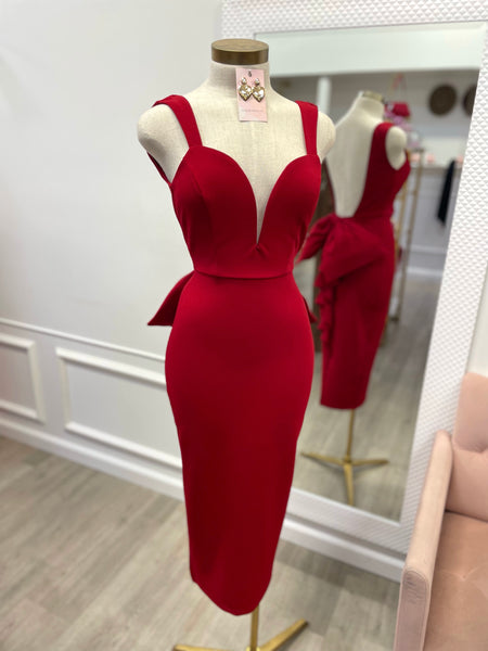 AMORE MIDI- RED