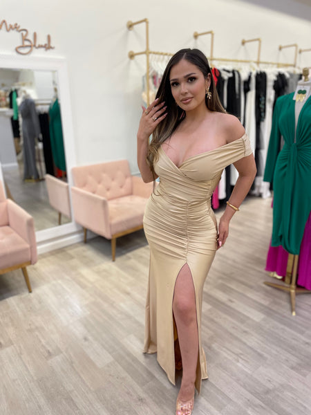 ANABELLA COUTURE DRESS- GOLD