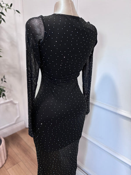MIDNIGHT SPARKLE MIDI DRESS