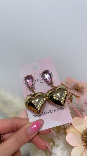 LOVER EARRINGS- PINK