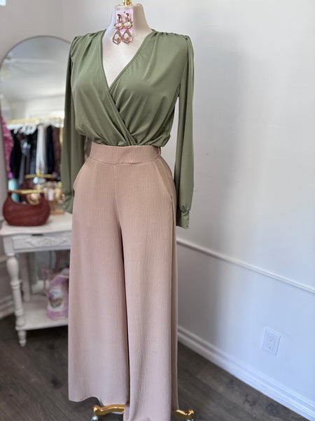 WIDE LEG DRESS PANTS