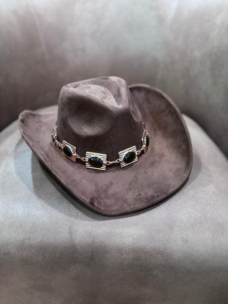 THE SIENNA WESTERN HAT-BROWN