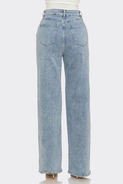 PEARL EMBELLISHMENT DENIM JEANS