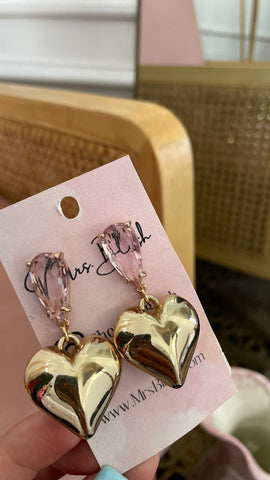 LOVER EARRINGS- PINK