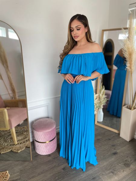 JASMINE RESORT DRESS- TURQUOISE