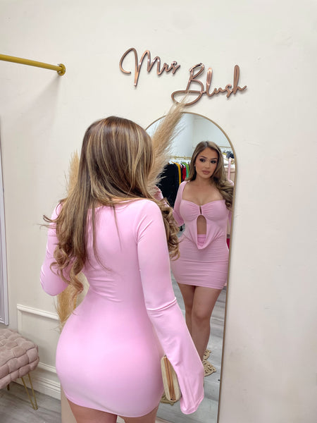 SWEET TEMPTATION MINI DRESS- PINK
