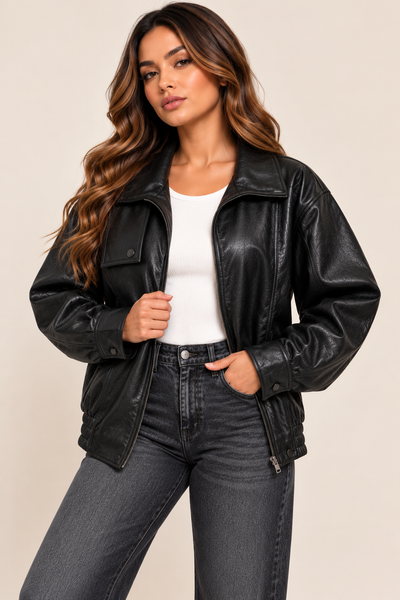 BORDEAUX HIGH COLLAR JACKET