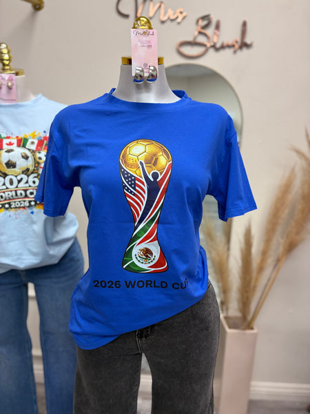 WORLD CUP FEVER TEE- ROYAL