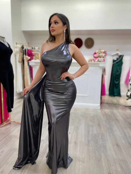 LILIAH DRESS-SILVER