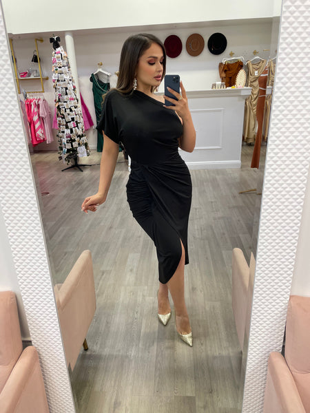 LAUREN MIDI-BLACK