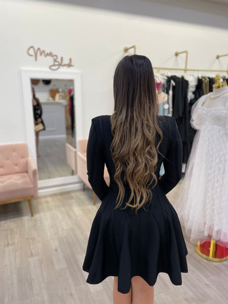 ARIANA BANDAGE DRESS- BLACK