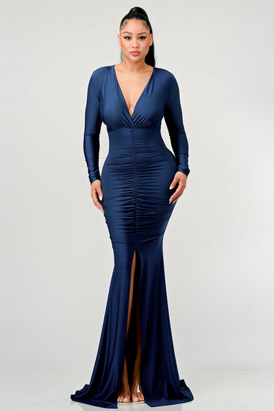 DANITZA COUTURE DRESS- NAVY