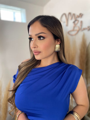 RIVIERA PLEATED EARRINGS