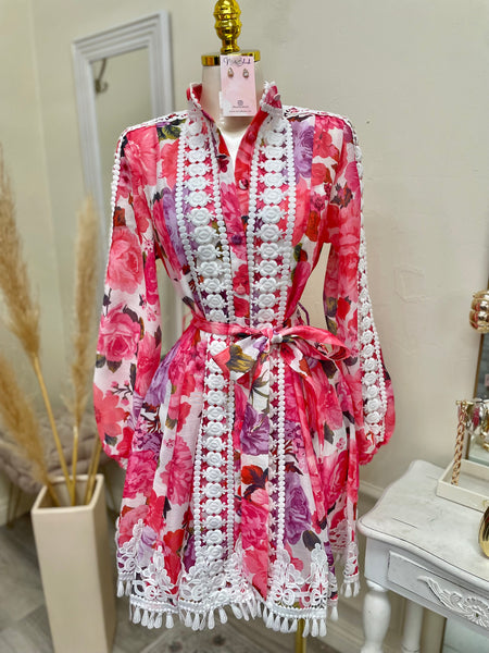THE ALESSANDRA DRESS- PINK