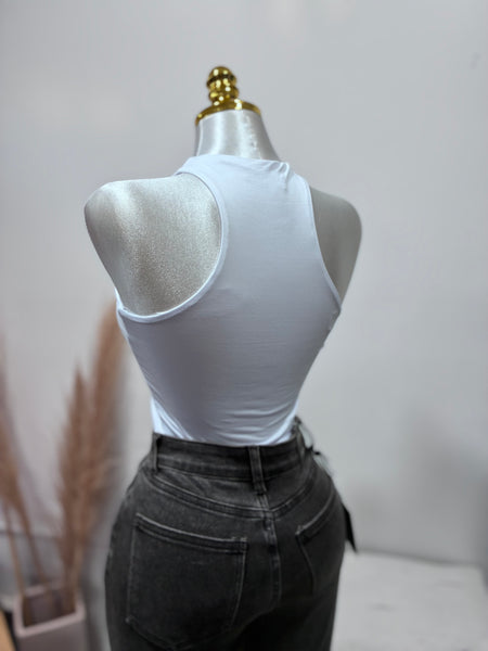 BUTTER SOFT RACERBACK- WHITE