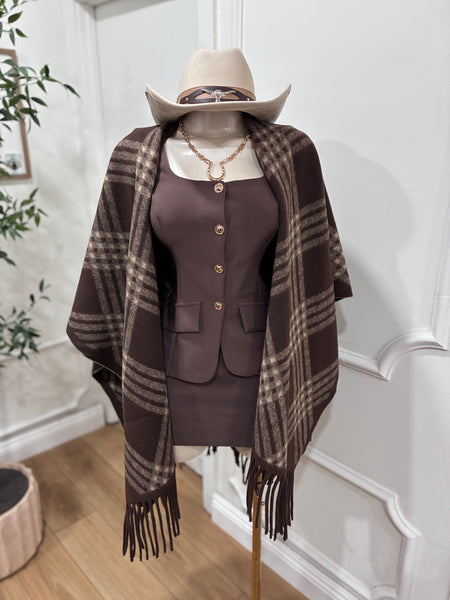 THE DAKOTA FRINGE PONCHO