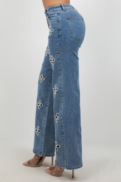 CRYSTAL BLOOM JEANS