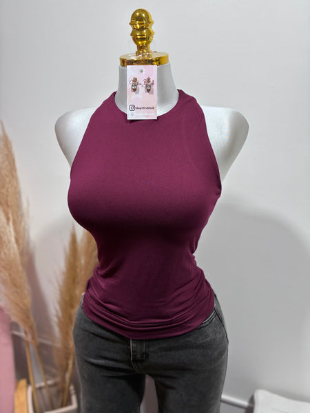 BUTTER SOFT RACERBACK- MERLOT