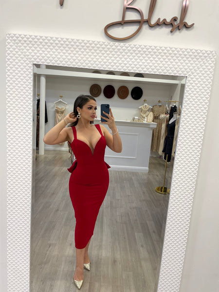 AMORE MIDI- RED