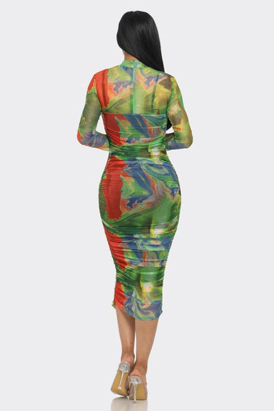 PARADISE MUSE MIDI DRESS