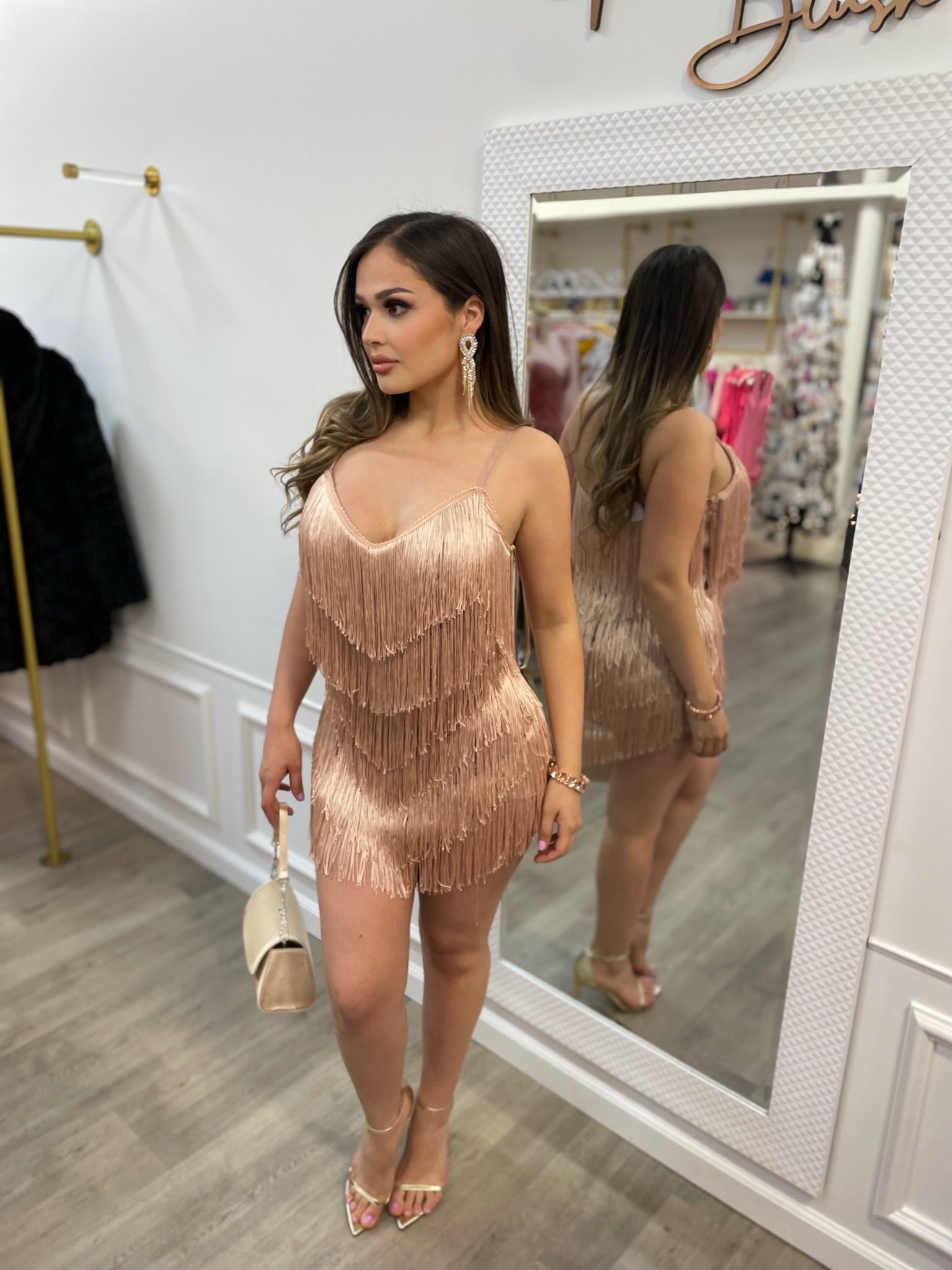 JULIETTE FRINGE MINI Mrs. Blush JULIETTE FRINGE MINI Mrs. Blush