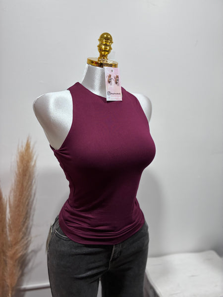 BUTTER SOFT RACERBACK- MERLOT