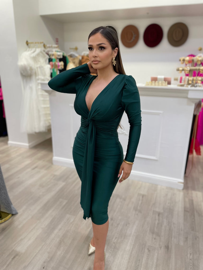 DESIREE MIDI- HUNTER GREEN Mrs. Blush DESIREE MIDI- HUNTER GREEN Mrs. Blush