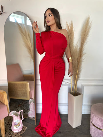 ALISSA COUTURE DRESS- RED