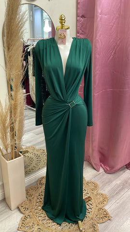 THE SELENA EMERALD GOWN