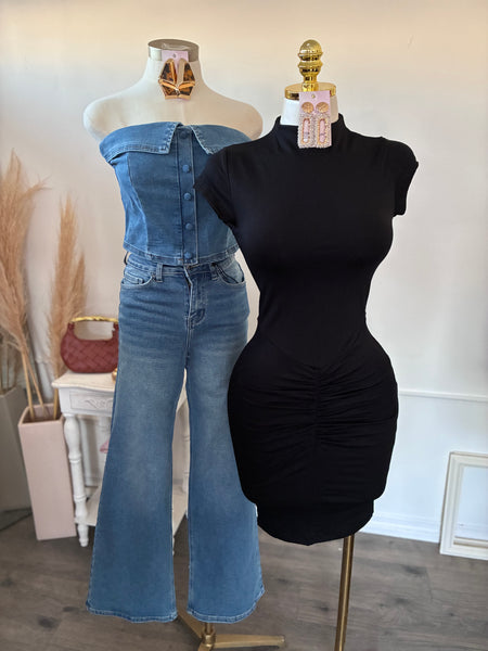 DENIM MUSE TOP