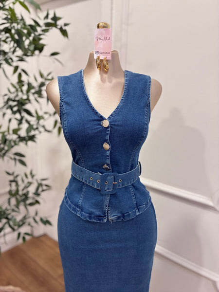 DENIM DARLING DRESS