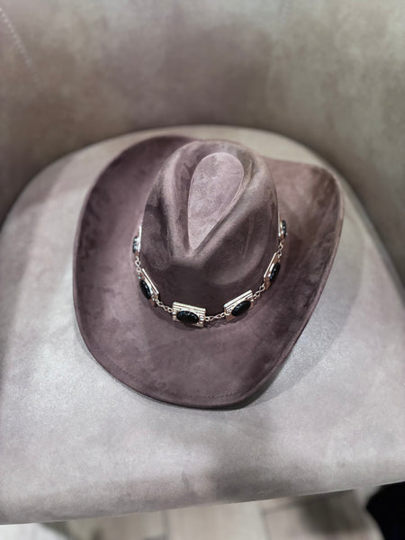 THE SIENNA WESTERN HAT-BROWN