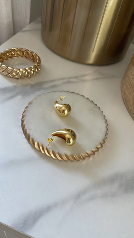 LIN EARRINGS- GOLD DIPPED