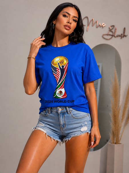 WORLD CUP FEVER TEE- ROYAL