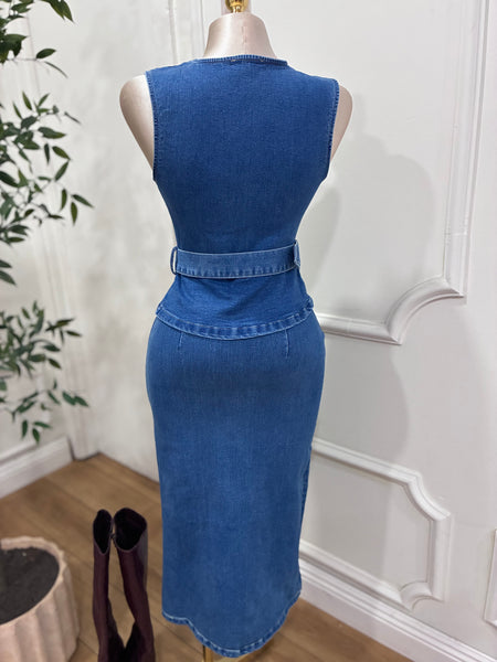 DENIM DARLING DRESS
