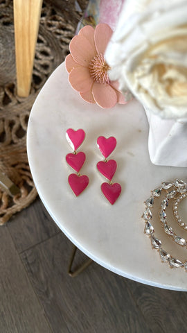 CANDY EARRINGS- FUCHSIA
