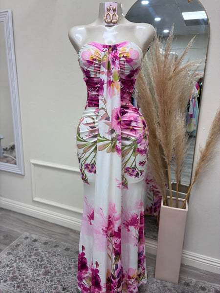 MAGENTA BLOOM DRESS