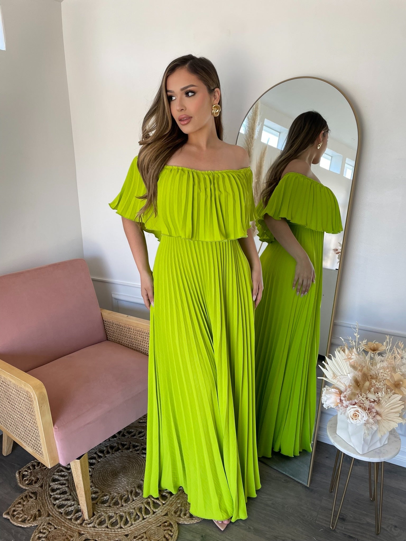 JASMINE RESORT DRESS- KIWI